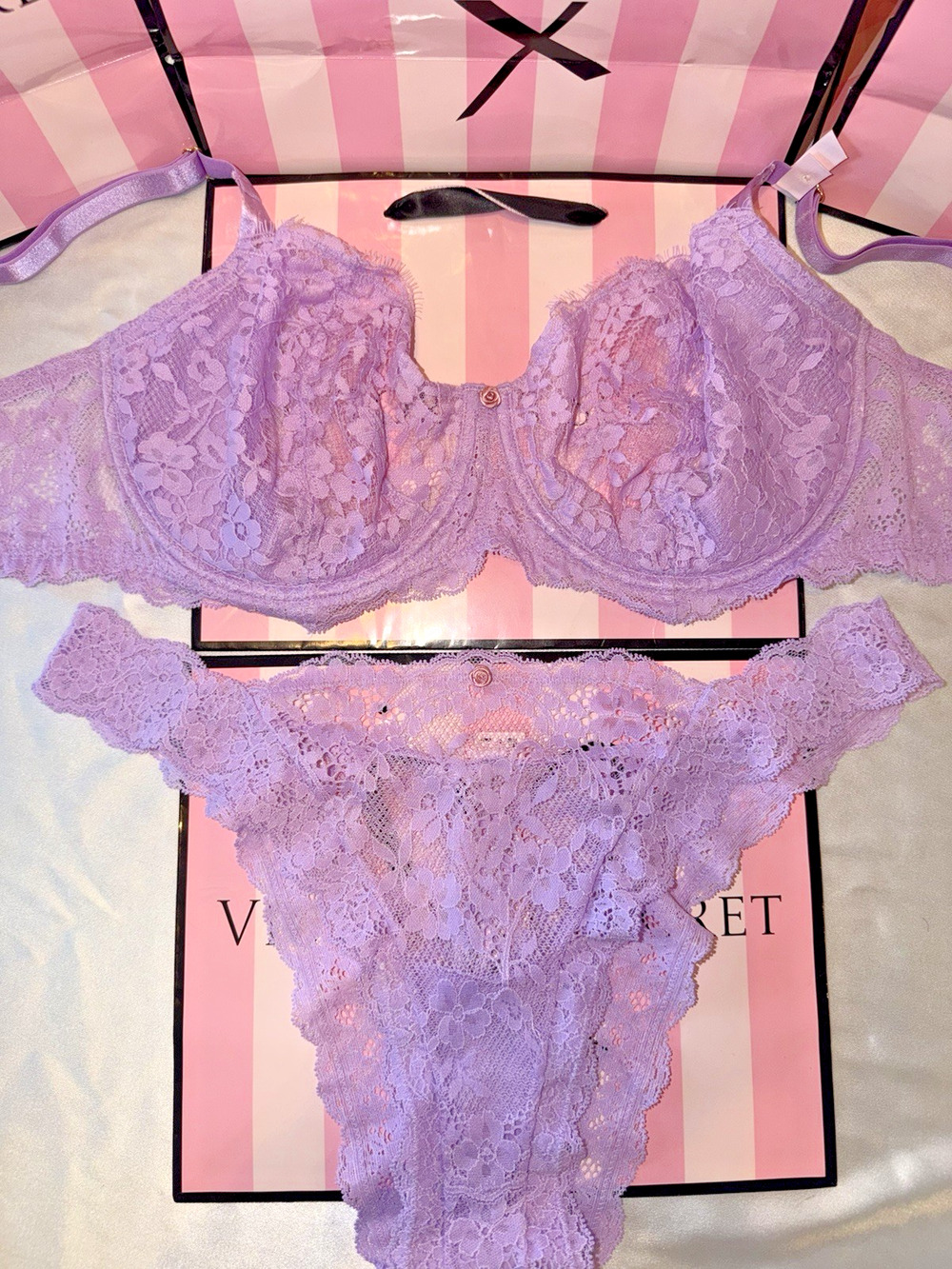 Victoria's Secret Bra Dream Angels 38DD XL Brazilian Lilac